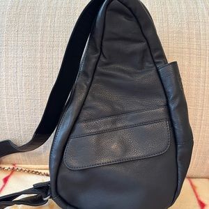 Ameribag Healthy Back Bag Tote Leather Extra Small Black